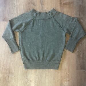 Free People Olive Green Women's Sweater